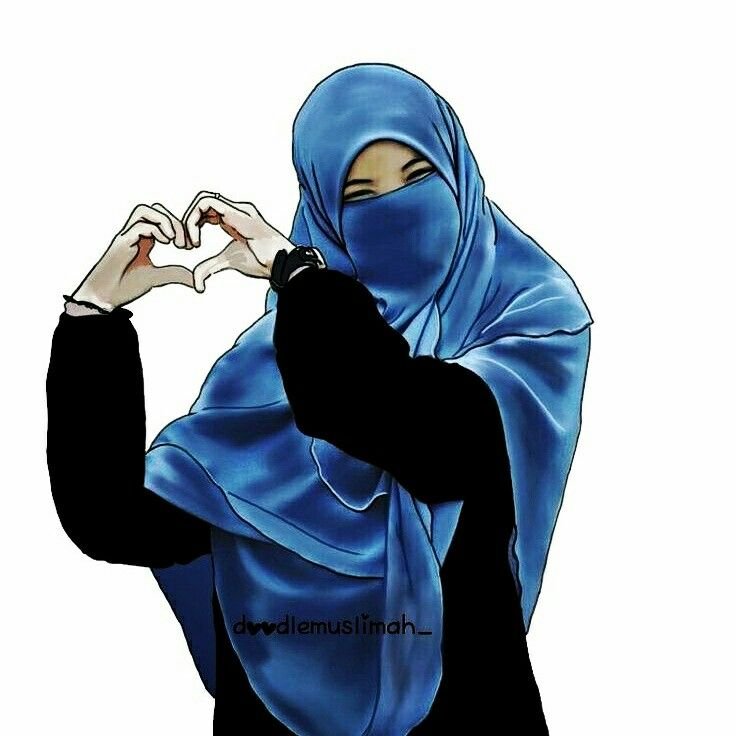 20+ Muslim Girls Cartoon DP – Profile Photos for Girls - DP for Girls