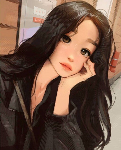 cartoon dp for girls