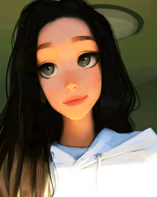 cartoon dp for girls