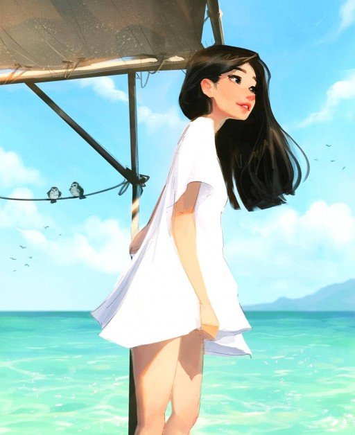 cartoon dp for girls