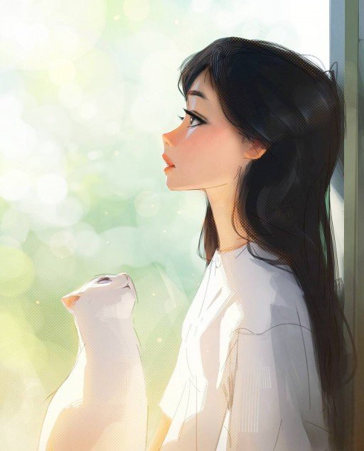 cartoon dp for girls