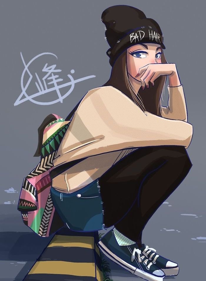 cartoon dp for girls