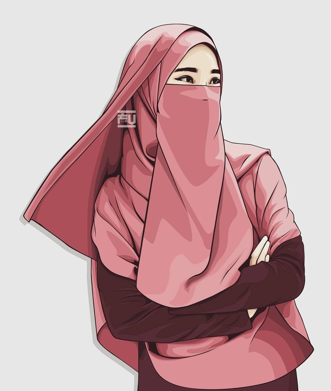 20+ Muslim Girls Cartoon DP – Profile Photos for Girls - DP for Girls