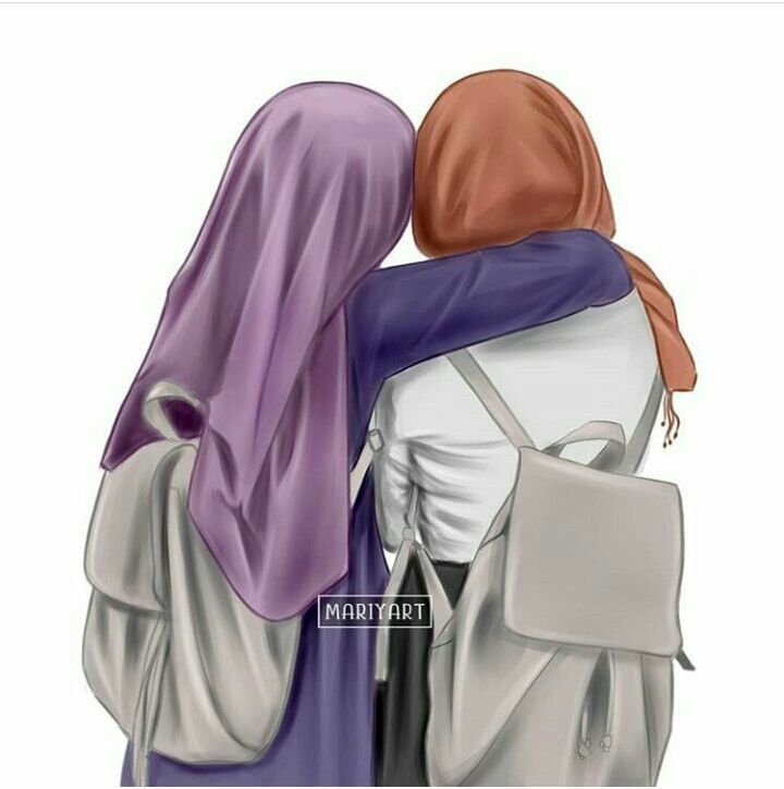 20+ Muslim Girls Cartoon DP – Profile Photos for Girls - DP for Girls